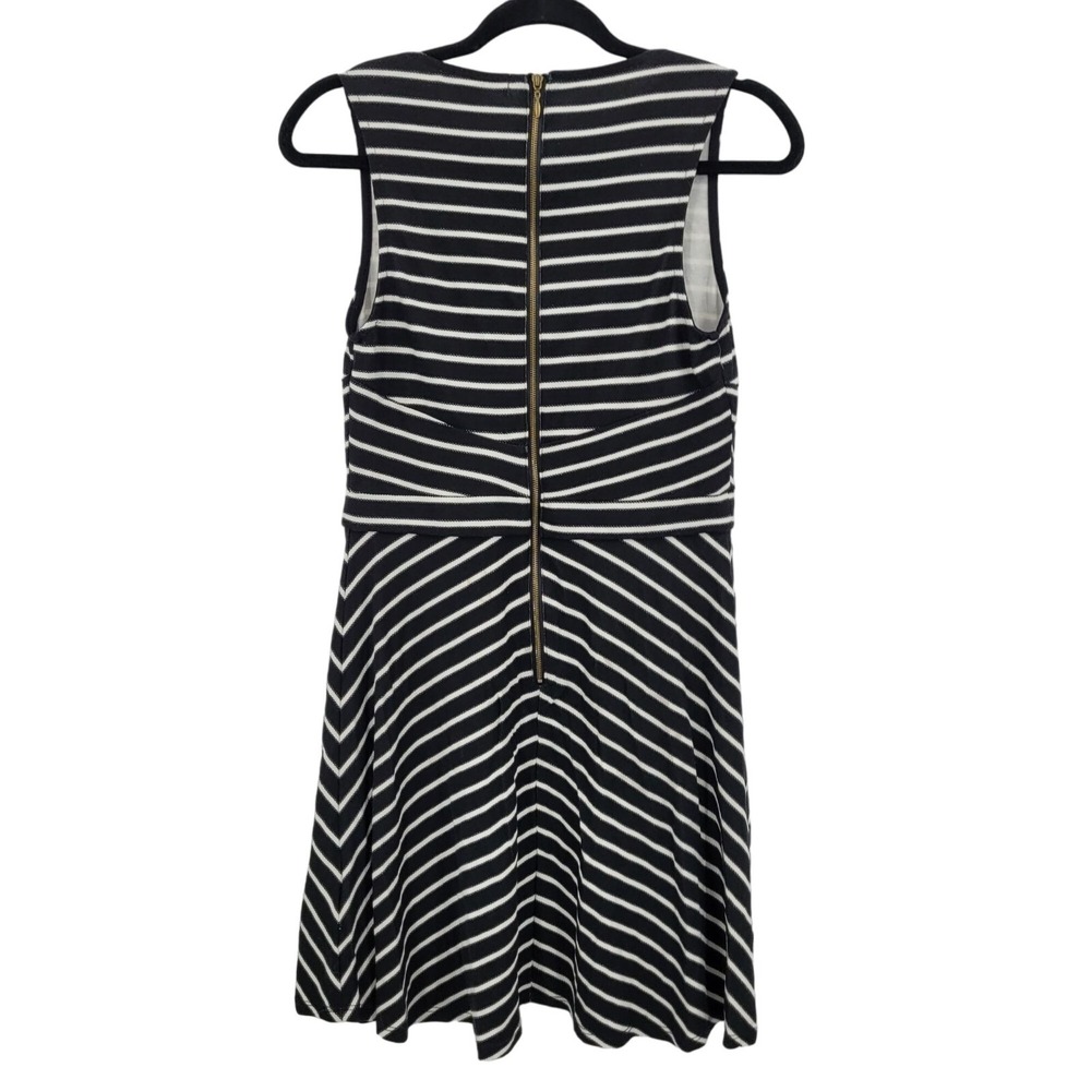 Vtg 90s Indie‎ Sleaze Sleeveless Striped Skater Dress Sz M Preppy-Edgy Casual